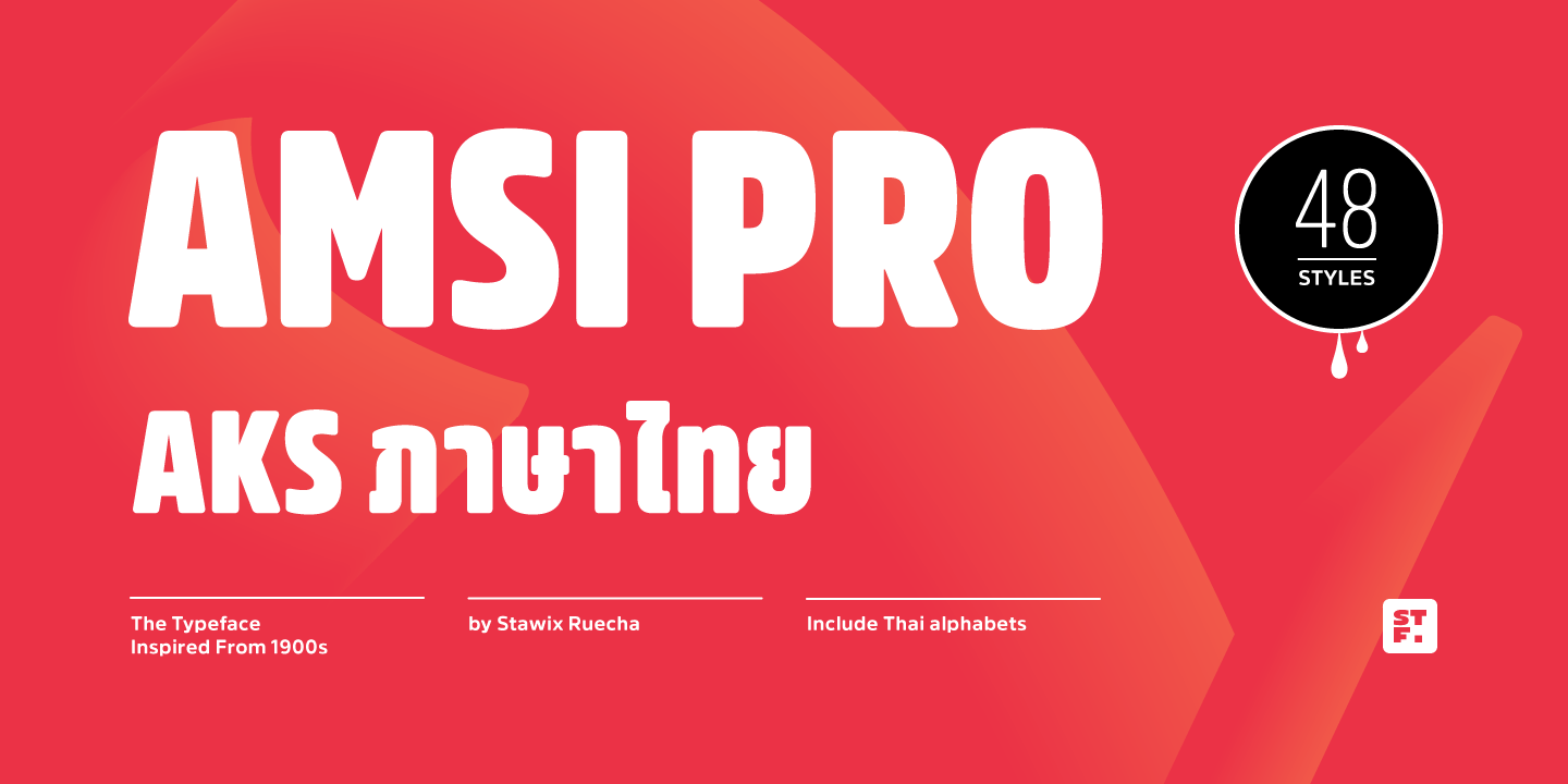Font Amsi Pro AKS Condensed